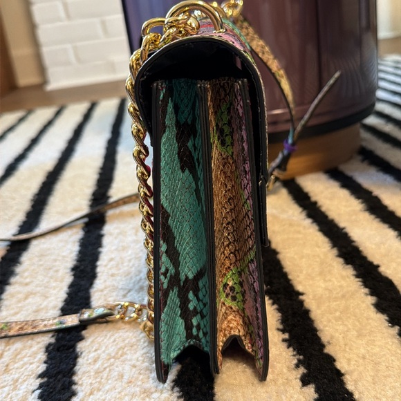 Aldo Crossbody Leather Snake Skin Purse - Picture 5 of 14